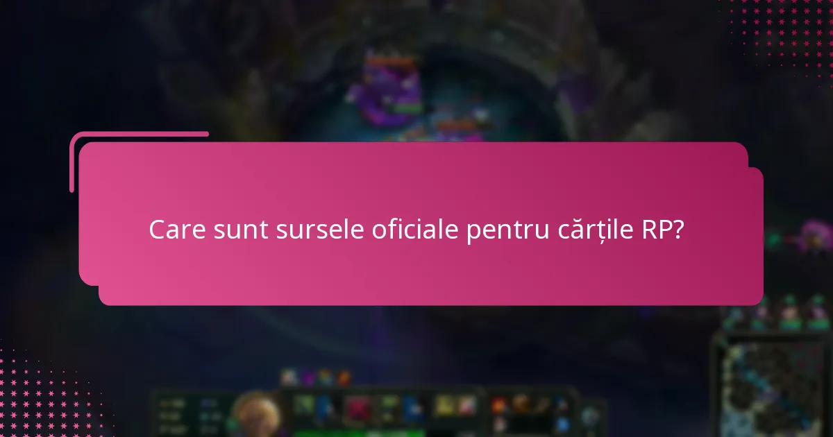 Unde pot găsi cărți RP?