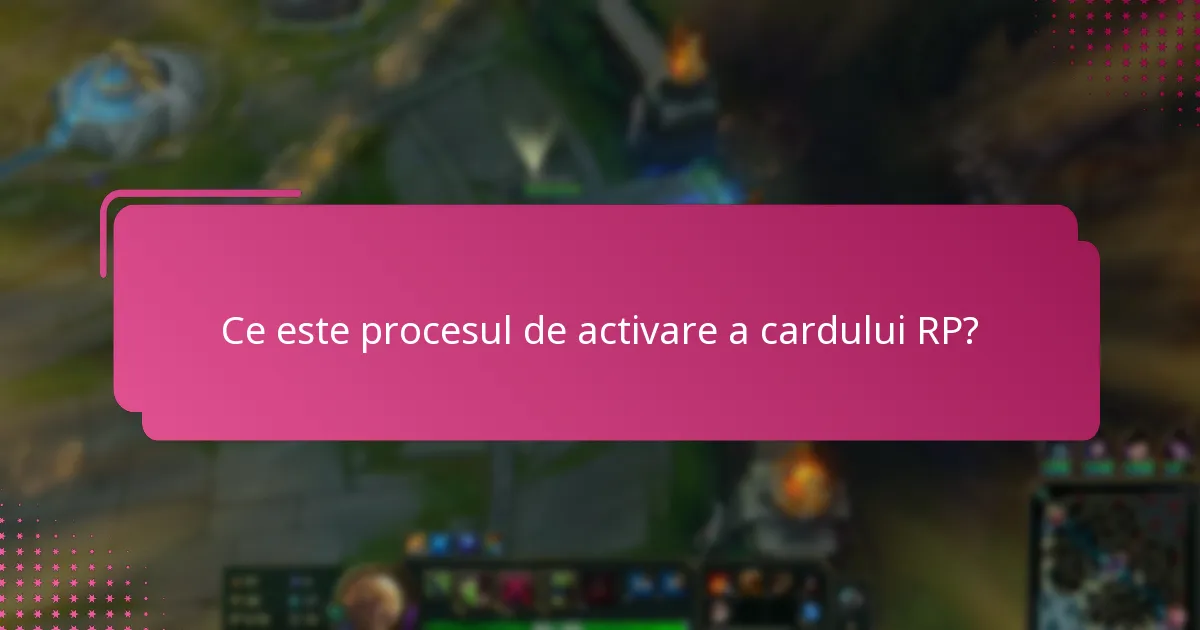 Cum îmi activez cardul RP pas cu pas?