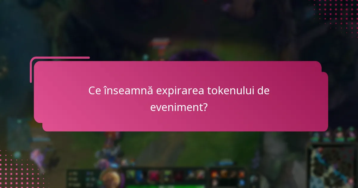 Care sunt opțiunile pentru reînnoirea tokenurilor de eveniment expirate?