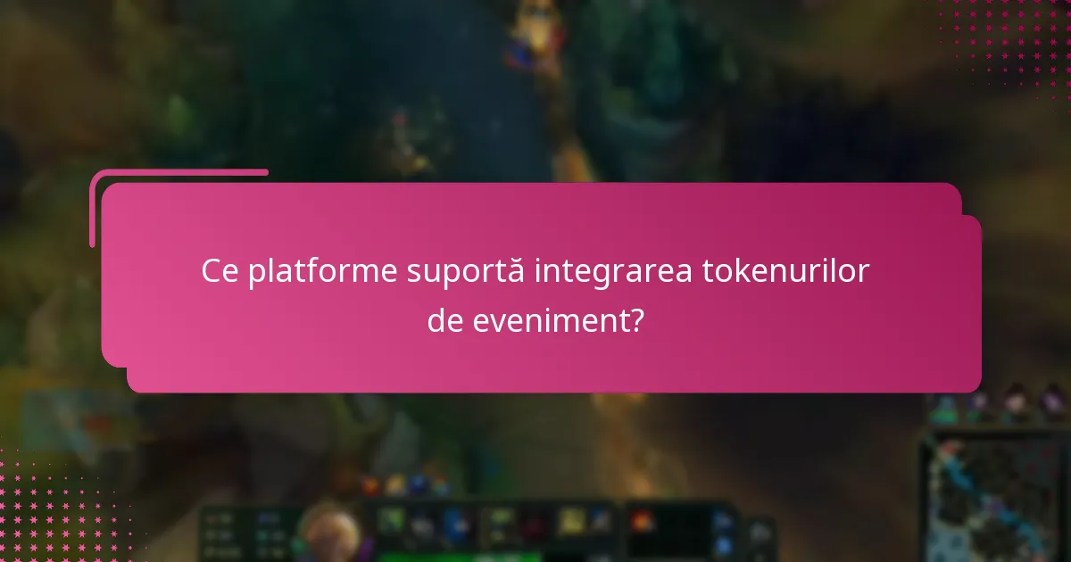 Ce perspective de expert există asupra tokenurilor de eveniment?
