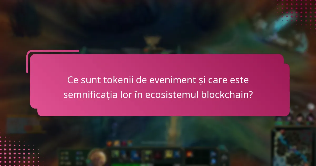 Cum influențează preferințele comunității popularitatea tokenilor de eveniment?